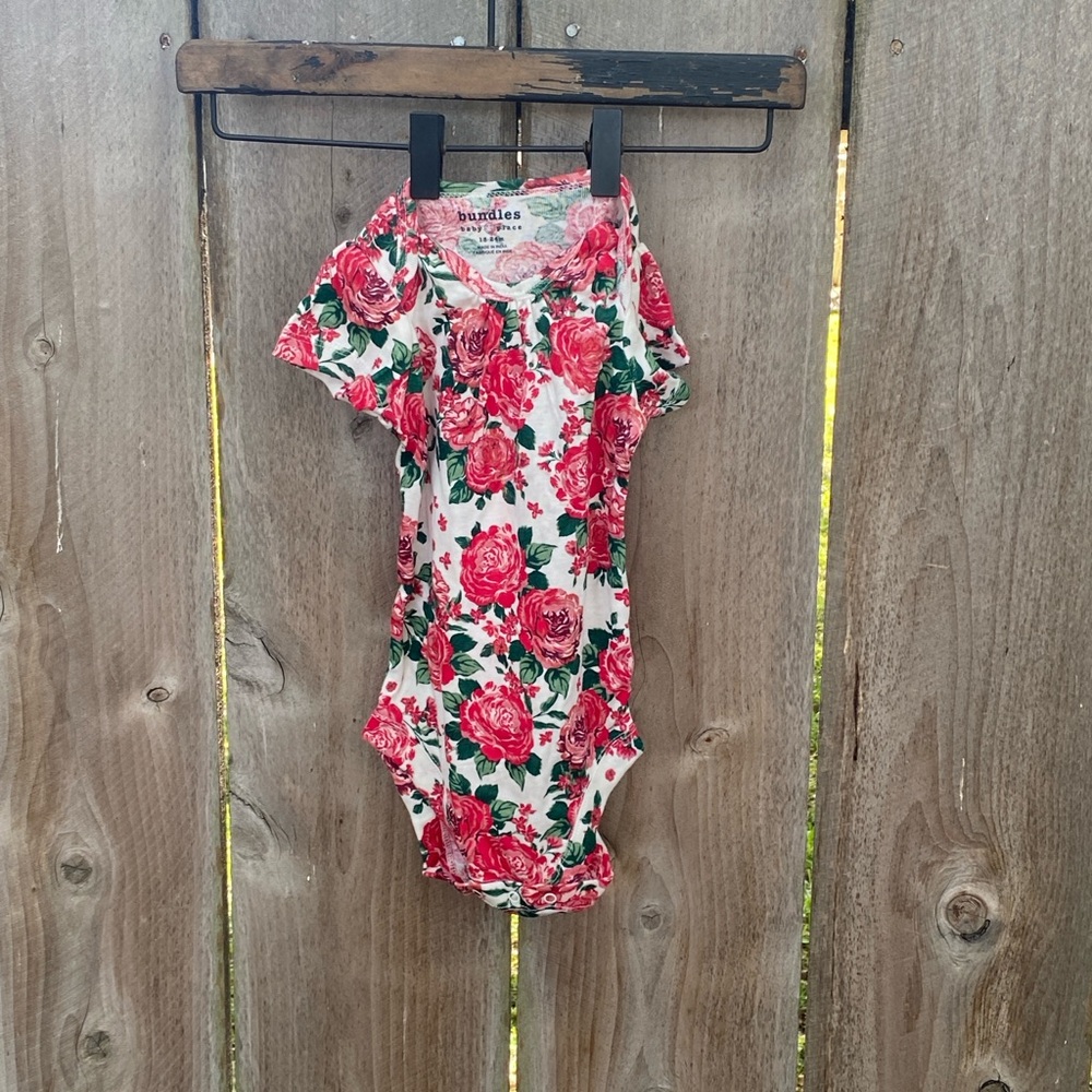 Bundles Baby Place Rose Floral One Piece 18-24 months